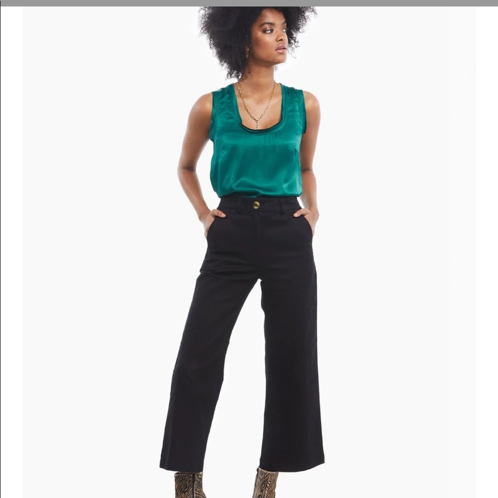 ABLE wide leg crop pants